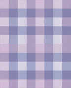 Soft Lavender Gingham Check Rug - Cutout View