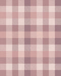 Soft Mauve Gingham Plaid Blanket Rug - Cutout View