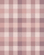 Soft Mauve Gingham Plaid Blanket Rug - Cutout View