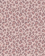 Soft Rose Leopard Spots Rug - Cutout View