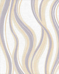Soft Wavy Lines Pattern Rug - Cutout View