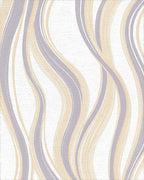 Soft Wavy Lines Pattern Rug - Cutout View