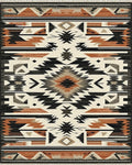 Southwestern Native American Geometric Rug - Cutout View