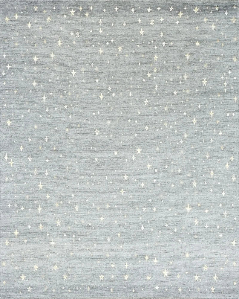 Sparkling Star Patterned Area Rug - Cutout View