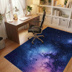 Starry Nebula Cosmic Rug - Office View