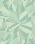 Subtle Geometric Crystal Shards Rug - Cutout View