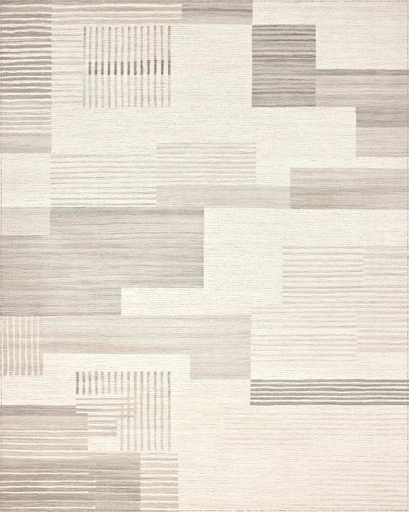 Subtle Stripe Rectangular Arrangement Rug - Cutout View