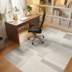 Subtle Stripe Rectangular Arrangement Rug - Office View