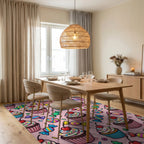 Sweet Cupcake And Candy Toss Rug Dining Room View