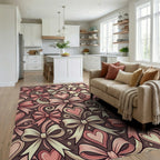 Sweet Hearts And Bows Repetition Rug Living Room View