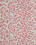 Teal Pink Leopard Spot Rug - Cutout View