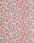 Teal Pink Leopard Spot Rug - Cutout View