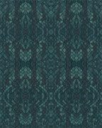 Teal Vertebrae Mosaic Texture Rug - Cutout View