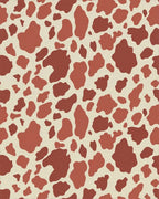Terracotta Brown Spotted Meadow Rug - Cutout View
