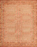Terracotta Hues Geometric Lattice Rug - Cutout View