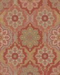 Terracotta Red Medallion Fragment Collage Rug - Cutout View