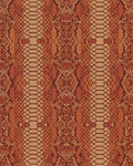 Terracotta Snake Scale Imprint Rug - Cutout View