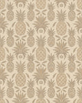 Terracotta Tropical Pineapple Garland Rug - Cutout View