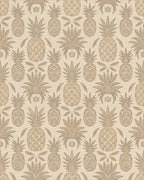 Terracotta Tropical Pineapple Garland Rug - Cutout View