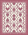 Tribal Geometric Pattern Rug - Cutout View