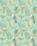 Tropical Birds and Botanicals Medley Rug - Cutout View