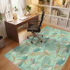 Tropical Birds and Botanicals Medley Rug Office View
