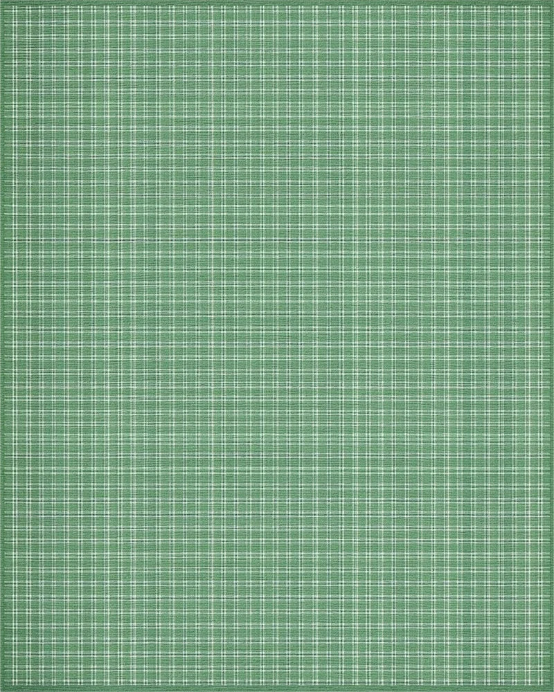 Verdant Green Classic Plaid Rug - Cutout View