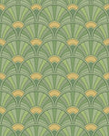 Verdant Green Fanburst Repeat Rug - Cutout View