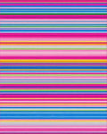 Vibrant Multicolor Rainbow Striped Rug - Cutout View