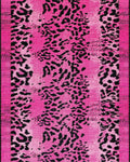 Vibrant Pink Leopard Spots Rug - Cutout View