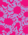 Vibrant Splatter Pattern Rug - Cutout View