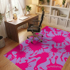 Vibrant Splatter Pattern Rug Office View