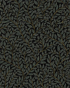 Vintage Botanical Vine Pattern Rug - Cutout View