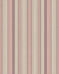 Vintage Muted Mauve Striped Rug - Cutout View