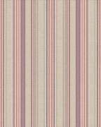 Vintage Muted Mauve Striped Rug - Cutout View