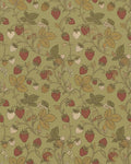 Vintage Strawberry Vine Woodland Rug - Cutout View