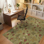 Vintage Strawberry Vine Woodland Rug Office View