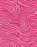Vivid Pink Swirl Pattern Rug - Cutout View