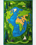 Whimsical Earth Forest Green Scenic Rug - Cutout View