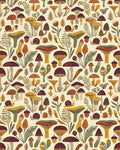 Whimsical Mushroom And Snail Forest Friends Rug - Cutout View
