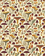 Whimsical Mushroom And Snail Forest Friends Rug - Cutout View
